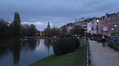 Végétalisation urbaine à Ixelles (Flagey), permettant de lutter contre les îlots de chaleur.  