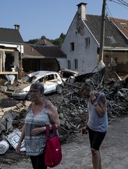 Femmes vulnérables suite aux inondations de la Vesdre en 2021 en Belgique. Journée internationale de la femme 